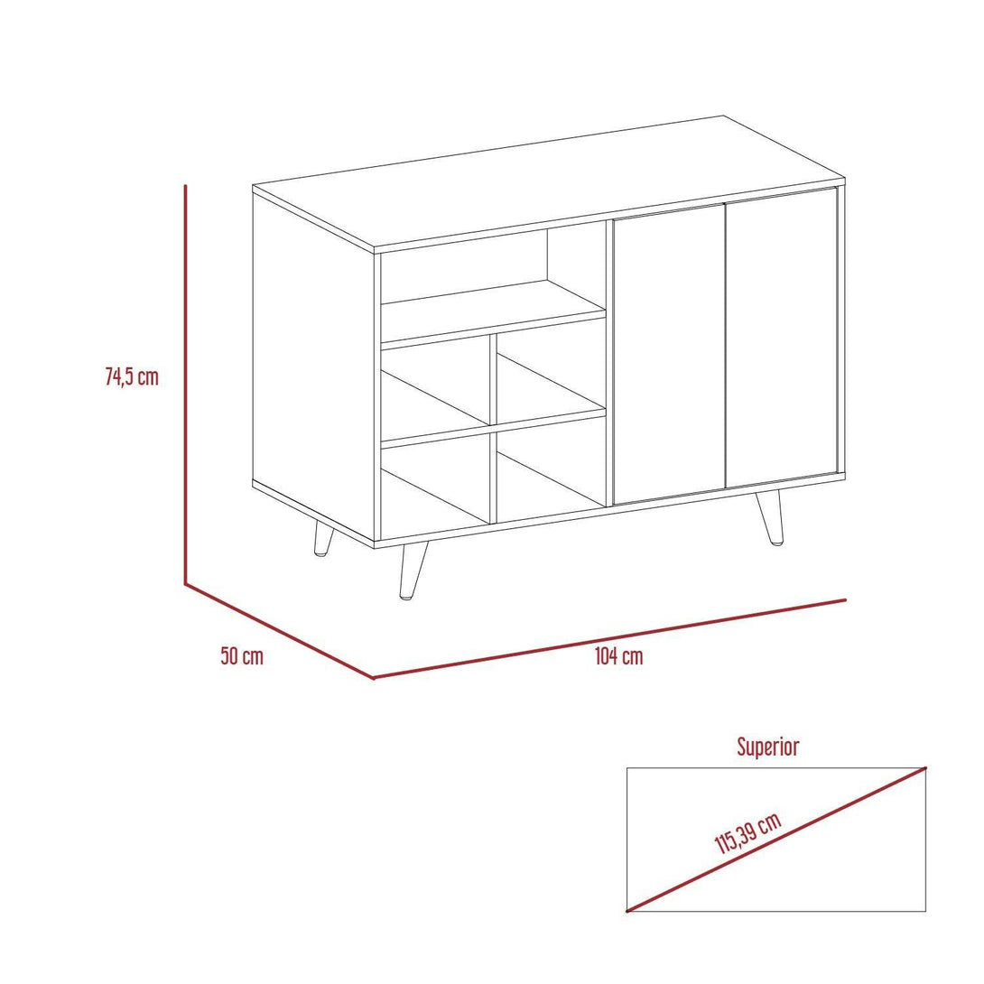 Combo para Sala Candela, incluye Recibidor y Mueble Bar.