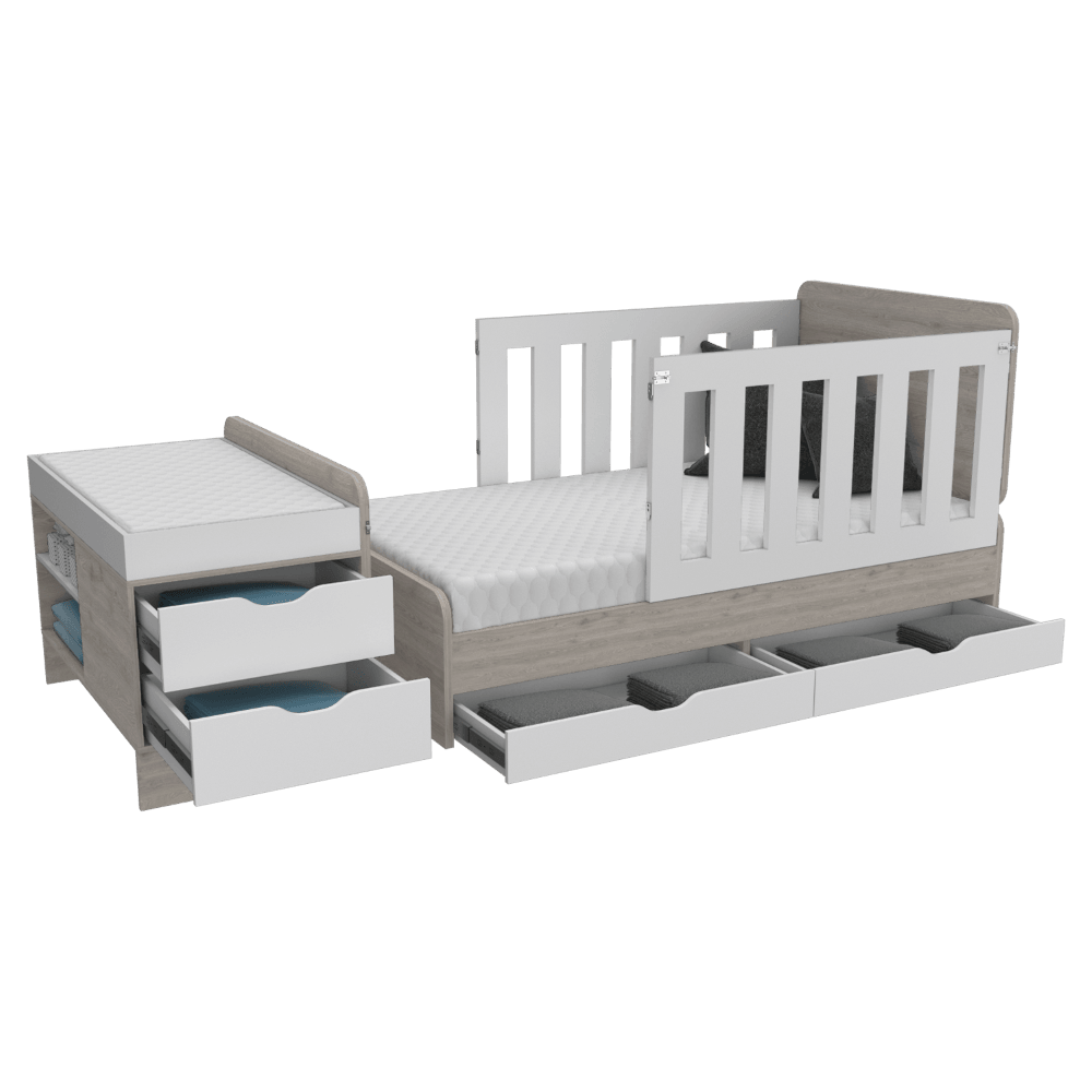 Combo Para Habitación Farid Incluye Cama Infantil y Organizador.