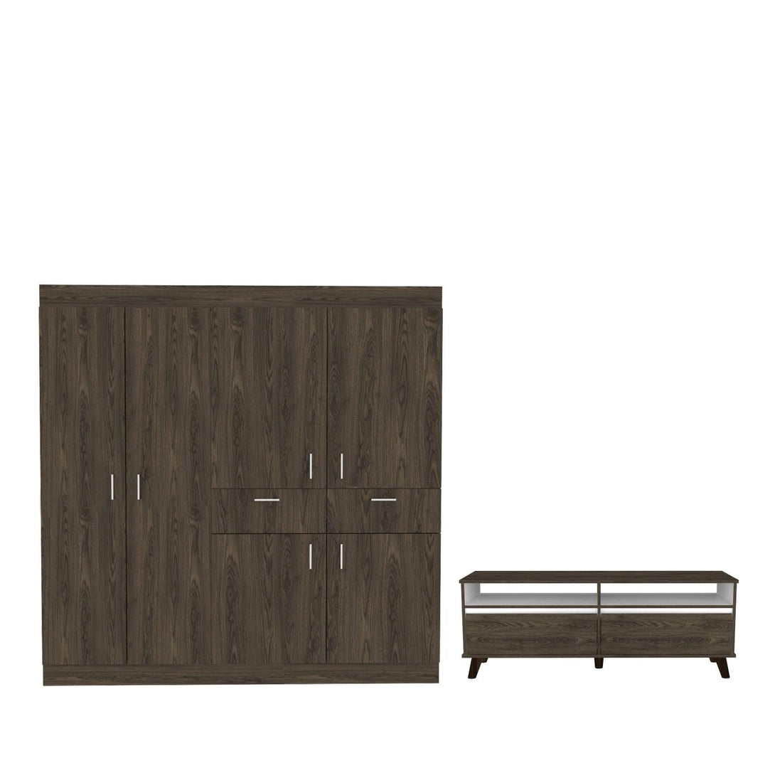 Combo para Habitación Treicy, incluye Closet y Mesa para TV.