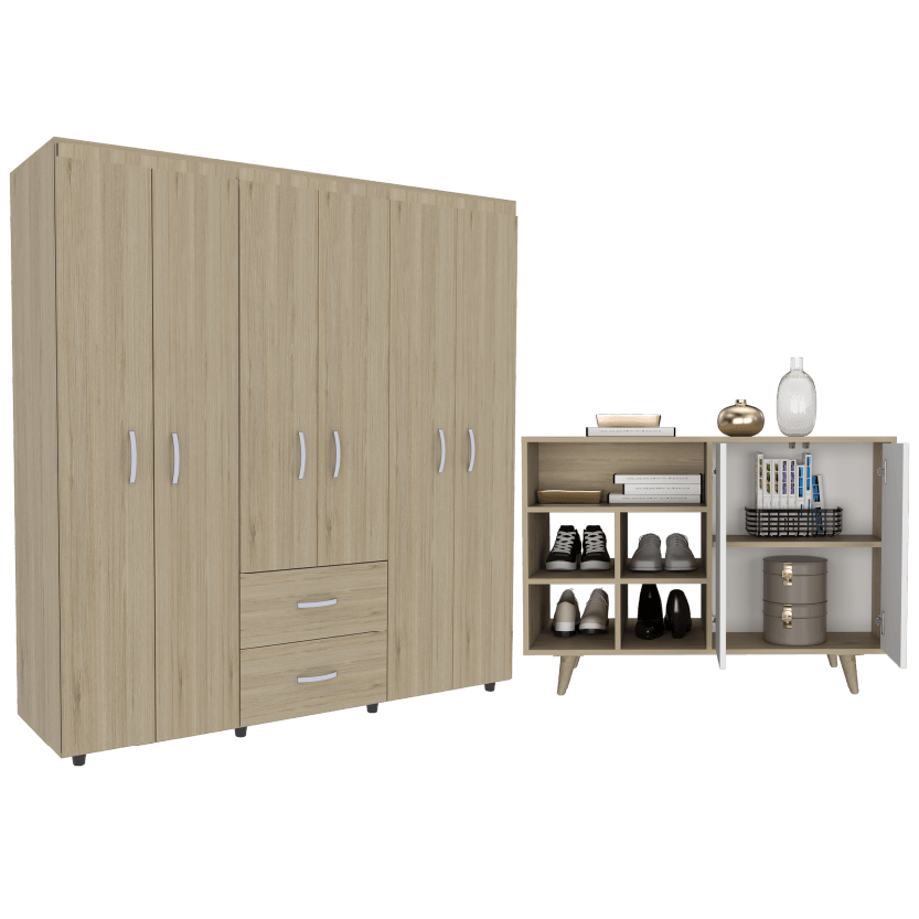 Combo para Habitación Alexia, incluye Recibidor y Closet.