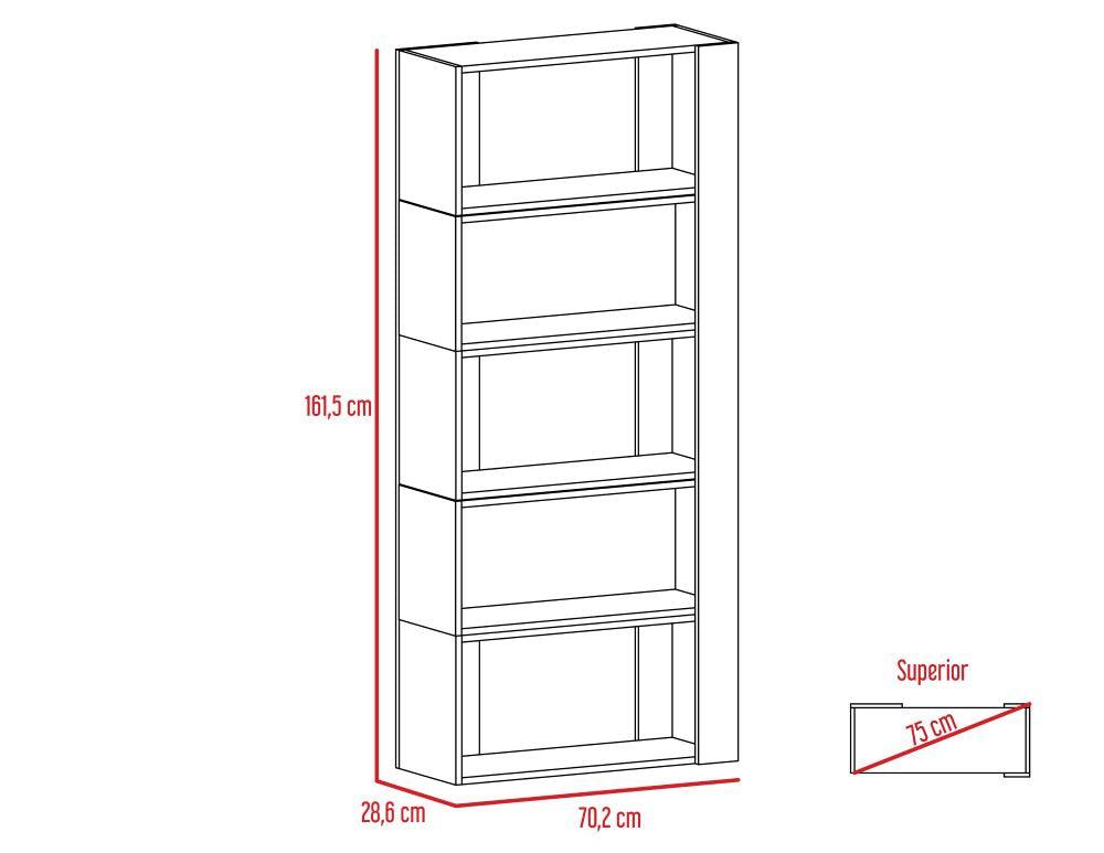 Combo Para Sala Aranza, Incluye Mesa Para Tv Y Biblioteca Cubo.