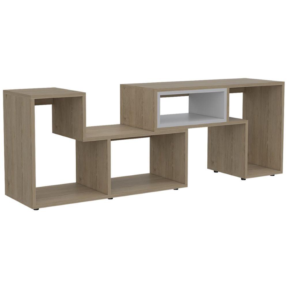 Combo Para Sala Aranza, Incluye Mesa Para Tv Y Biblioteca Cubo.