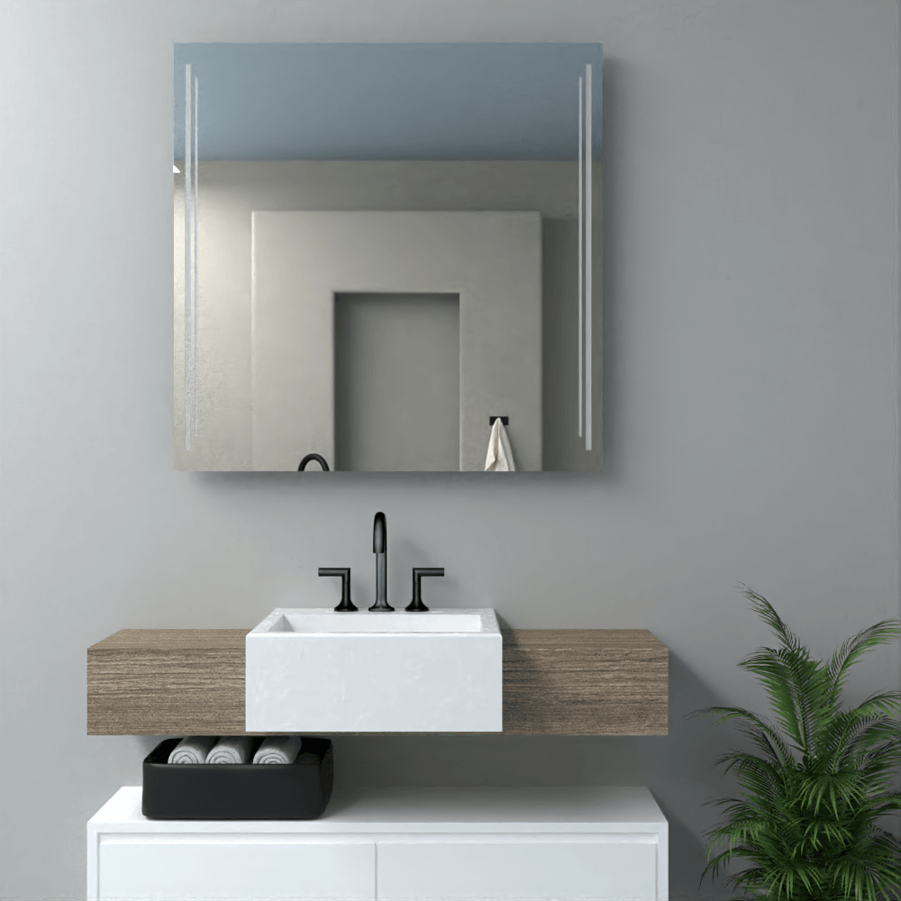 Espejo toronto, Rectangular con diseño en Sandblasting - VIRTUAL MUEBLES