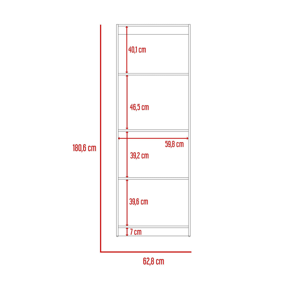 Combo de Bibliotecas Home, Wengue Incluye Tres Bibliotecas sin puertas - VIRTUAL MUEBLES