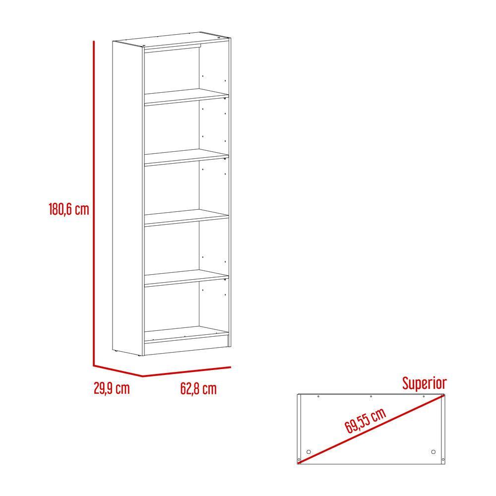 Combo de Bibliotecas Home, Wengue, Incluye Tres Bibliotecas y Tres Complementos - VIRTUAL MUEBLES