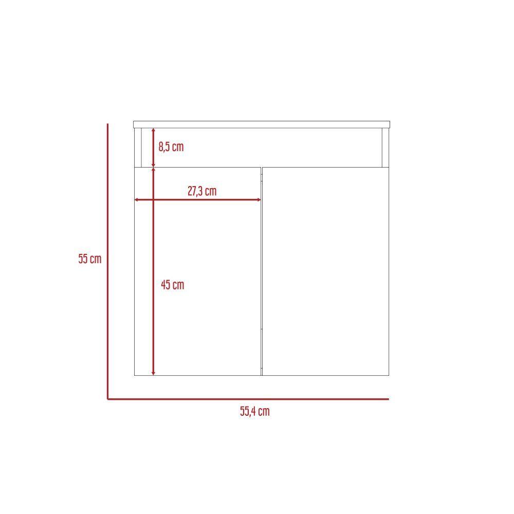 Combo Para Baño Kiribati Incluye Mueble Lavamanos y Gabinete.