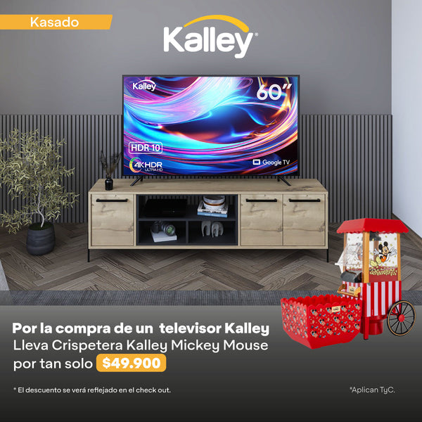 Televisor Kalley 55 Pulgadas, Color Negro, 55G305 4K Uhd Max Led Smart Tv Google